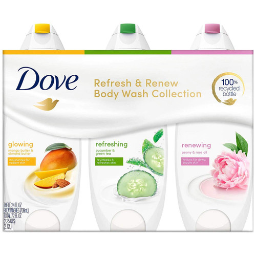 Dove Go Fresh bodywash (3 X 24 Fl Oz)Total Net Wt (72 Fl Oz),, ()