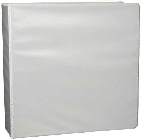 Business Source 3-Inch Round Ring View Binder - White (09959)