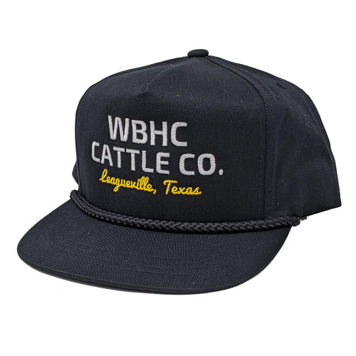 WHISKEY BENT HAT CO. Cattleman Rope Hat (Black)