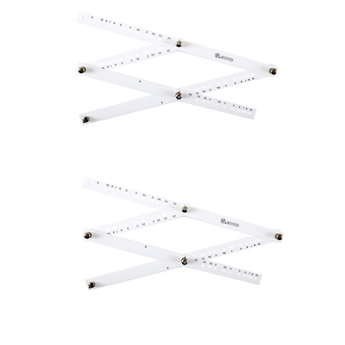 Tofficu 2pcs Universal Ruler Multi Angle Measuring Ruler Zooming Scale Rule Scale Ruler Drafting Ruler Drawing Ruler