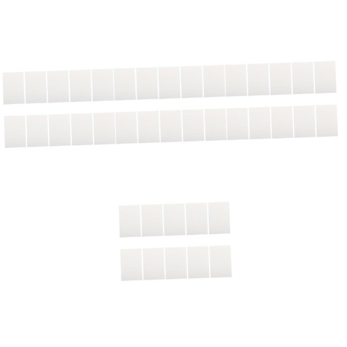 Tofficu 40 Pcs Sticky Message Note Writing Note Pads Bookish Items Reusable Memo Stickers Clear Memo Pad Clear Memo Sticker Pocket Note Pad White Office Small Label The Pet