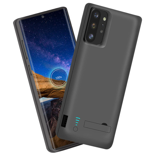 Sitong Battery Case for Samsung Galaxy Note 10+ Plus 5G, 6000mAh Rechargeable Extended Battery Charging Charger Case, Add 100% Extra Juice Black