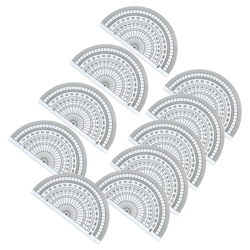 Operitacx 100 pcs Drawing Ruler Semicircle Precision Stationery Ruler Protractor 180 Degrees Math Protractor Angle Meter Ruler Tape Measure Small Stationery Student Centimeter Ruler