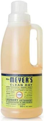 Mrs. Meyer's Clean Day Lemon Verbena Laundry Detergent 32 Fl Oz (Pack of 3)