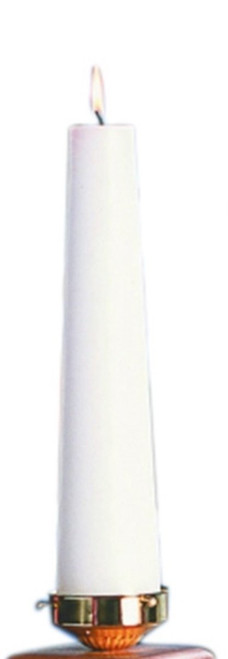 Christ Advent Pillar Candle with Water Transfer Applique Decal, 14 Inch (Plain)