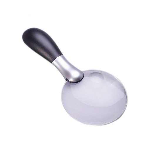 KNOXC Magnifiers,Magnifying Glass with Light, Handheld Magnifier 2.5X 6X Rimless Distortion Free Hd Lens for Seniors Low Vision Reading Book Newspaper Books Pages