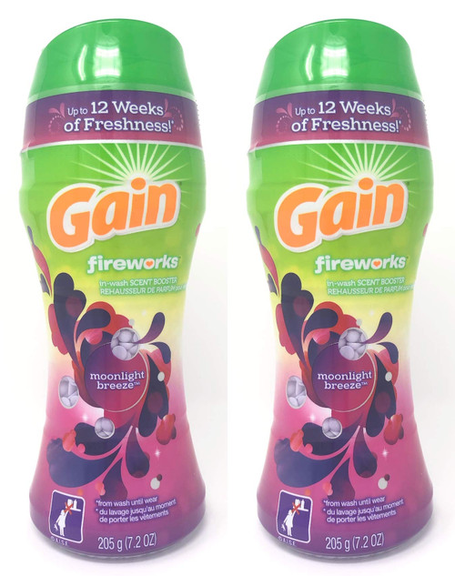 Gain Fireworks in-Wash Scent Booster Beads, Moonlight Breeze, 7.2 oz (Pack of 2) Gain Fireworks in-Wash Scent Booster Beads, Moonlight Breeze, 7.2 oz (Pack of 2)