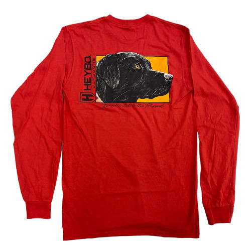 Heybo Black Lab Long Sleeve T-Shirt (as1, Alpha, s, Regular, Regular)