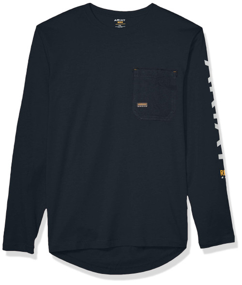 Ariat Male Rebar Workman Logo Navy Large