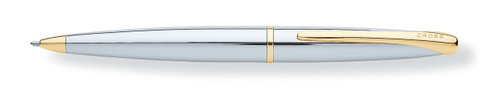 Cross ATX Refillable Ballpoint Pen, Medium Ballpen, Includes Premium Gift Box - Chrome/Gold