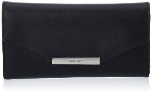 Nine West Verna Check Polyvinyl Chloride Wallet Black One Size