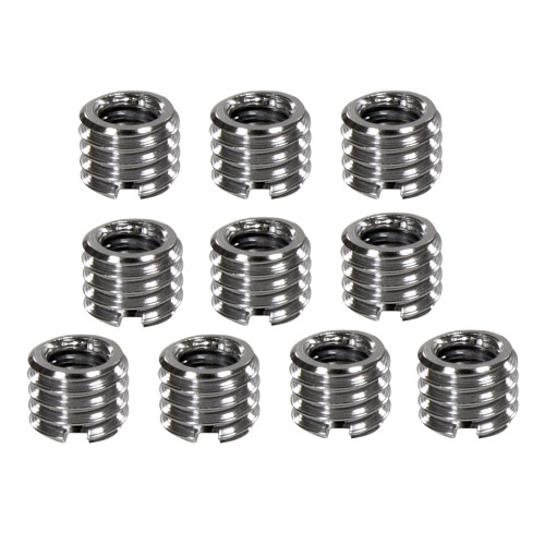 Foto&Tech 10 Pieces Metal 1/4 inch to 3/8 inch Convert Screw Adapter for Tripod Monopod Ballhead DSLR SLR
