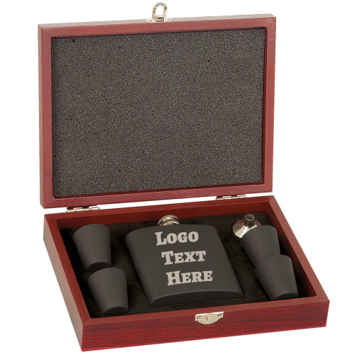 Personalized Flask with Gift Box, Engraved 6oz Stainless Steel Flask, Custom Flask Gift Set, Groomsmen Gifts, Best Man, Weddings