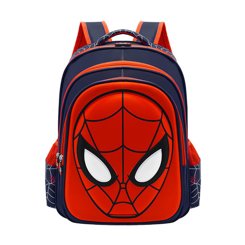 Toddler School Backpack 3D Comic Schoolbag Waterproof Lightweight Backpack for Elementary Student Schoolbag Kids (Navy L)