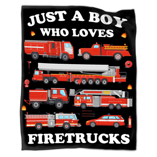 Anydia Just A Boy Who Loves Firetrucks Blanket Gifts for Firetruck Lover 40 x 50 Inch for Kid,Firetruck Fannel Fleece Throw Blanket Super Soft Throws Blanket for Bed Couch Sofa Anydia Just A Boy Who Loves Firetrucks Blanket Gifts for Firetruck Lover 40 x 50 Inch for Kid,Firetruck Fannel Fleece Throw Blanket Super Soft Throws Blanket for Bed Couch Sofa