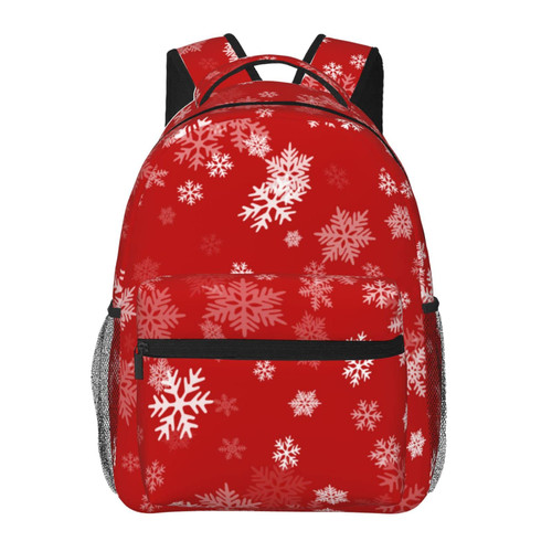 BoeHiop Winter Christmas Snowflakes Lightweight Laptop Backpack for Women Men College Bookbag Casual Daypack Travel Bag BoeHiop Winter Christmas Snowflakes Lightweight Laptop Backpack for Women Men College Bookbag Casual Daypack Travel Bag