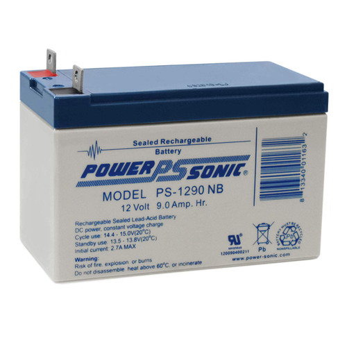 Power Sonic PS-1290NB 12V 9AH SLA Replacement Battery for Generac XT8000E