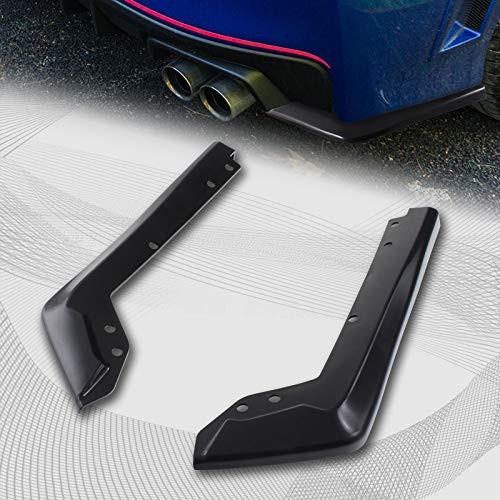 EPARTS Rear Bumper Lip Splitter Bumper Spoiler Apron Protector Unpainted Black Compatible with 2015-2019 Subaru WRX STI