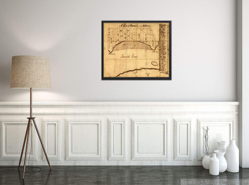 Alexandria, Virginia 1749 Map Showing Lots & lot nos & List of Proprietors Names.|Alexandria, Now Belhaven|20"x24" Wall Map Alexandria, Virginia 1749 Map Showing Lots & lot nos & List of Proprietors Names.|Alexandria, Now Belhaven|20"x24" Wall Map