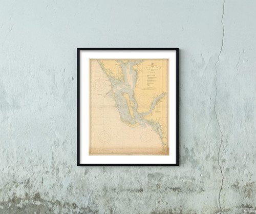 Map|Coastal Charts - Mathison Collection, Florida Gulf Coast: Estero Bay to Lemon Bay 1948 Topographic|Vintage Fine Art Reproduction|Size: 20x24|Ready to Frame Map|Coastal Charts - Mathison Collection, Florida Gulf Coast: Estero Bay to Lemon Bay 1948 Topographic|Vintage Fine Art Reproduction|Size: 20x24|Ready to Frame