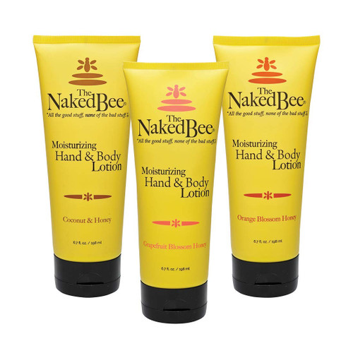 The Naked Bee Orange Blossom Honey, Grapefruit Blossom Honey and Coconut Honey, Hand & Body Lotion, 6.7 Oz - 3 Pack The Naked Bee Orange Blossom Honey, Grapefruit Blossom Honey and Coconut Honey, Hand & Body Lotion, 6.7 Oz - 3 Pack