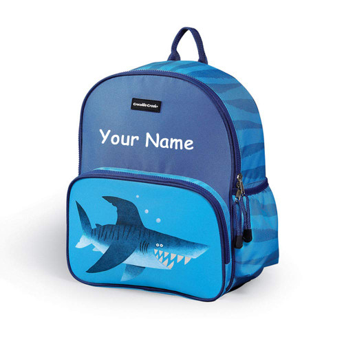 Personalized Crocodile Creek Underwater Shark Backpack Book Bag Tote with Custom Name