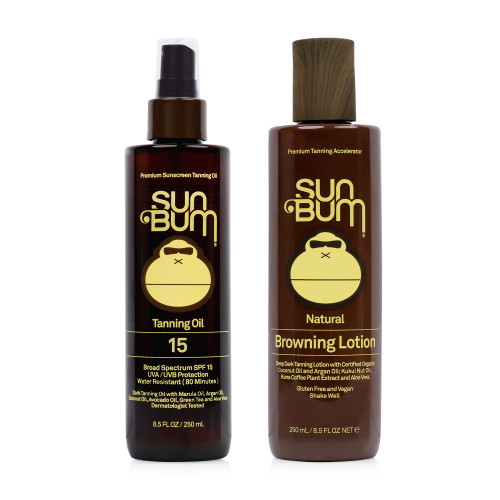 Sun Bum Sun Bum Browning Lotion and Spf 15 Tanning Oil Vegan and Reef Friendly (octinoxate & Oxybenzone Free) Sun Tanning Cream and Oil With Aloe Vera Sun Bum Sun Bum Browning Lotion and Spf 15 Tanning Oil Vegan and Reef Friendly (octinoxate & Oxybenzone Free) Sun Tanning Cream and Oil With Aloe Vera