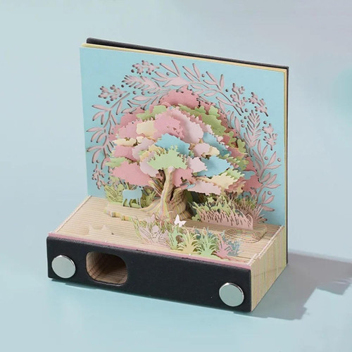 3D Notepad,3D Sticky Notes,Cute 3D Paper Carving Art Notepad,Creative Artistic Notepad,Tear-Away Notepad,DIY Post Notes Notepad,Sticky Notes Memo,3D Memo Pad for School Office Home