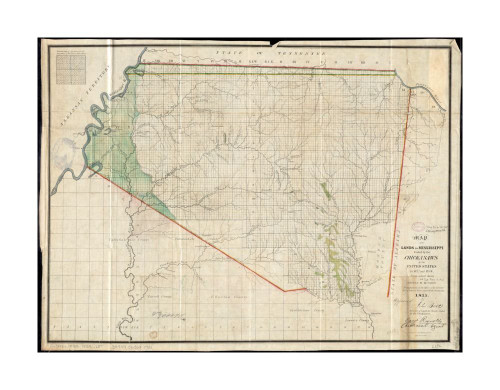 1835 Map Mississippi of The Lands in Mississippi ceded by The Chickasaws to The United States in 183|Vintage Fine Art Reproduction|Ready to Frame 1835 Map Mississippi of The Lands in Mississippi ceded by The Chickasaws to The United States in 183|Vintage Fine Art Reproduction|Ready to Frame