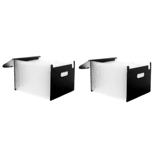 Ciieeo 2 pcs Storage Rack Accordian Folder Accordion File Folder Expandable File Organizer Forming Expandable File Folder Accordion Folder 24-Layer Folder Desktop Receipt Plastic Student
