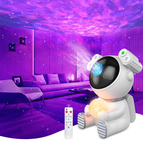 JKUSS Astronaut Star Projector 2.0, Galaxy Projector for Bedroom, Astronaut Light Projector with Moon Lamp, LED Starry Night Light Projector for Kids, Room Decor, Party, Gift