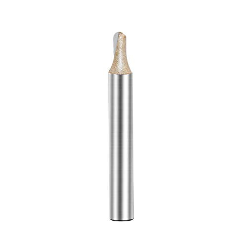 Core Box Router Bit Double Flute Round Nose Router Bit Carbide Tipped Woodworking Tool Round Groove Router Bit 5/64 Radius x 1/4 inch Shank(1/4X5/32)