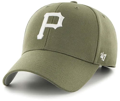'47 Pittsburgh Pirates Mens Womens MVP Adjustable Velcroback Sandalwood Tonal Logo Hat