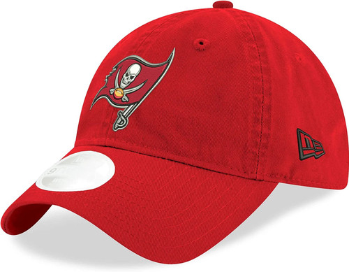New Era Women's NFL Core Classic 9TWENTY Adjustable Hat Cap One Size Fits All (Tampa Bay Buccaneers Red)