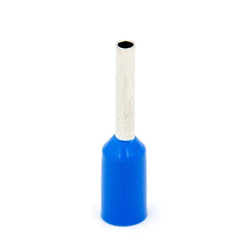 Baomain AWG 20 / 0.75mm Wire Copper Crimp Connector Insulated Ferrule Pin Cord End Terminal Blue 1000 Pcs