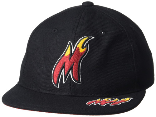 Mitchell & Ness Miami Heat Dead Remix Snapback Adjustable Hat Cap - Black