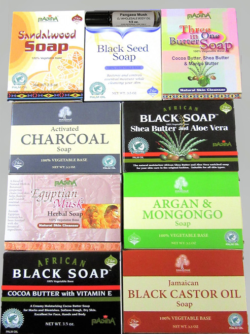 Madina Soap Assortment with OJ Wholesale Exclusive Pangaea Musk Oil