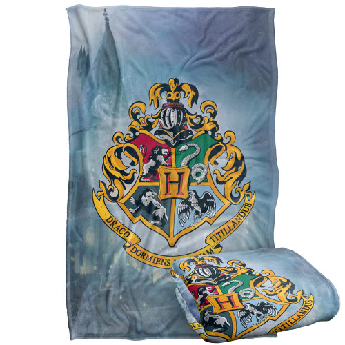 Harry Potter Hogwarts Crest Silky Touch Super Soft Throw Blanket 36" x 58"