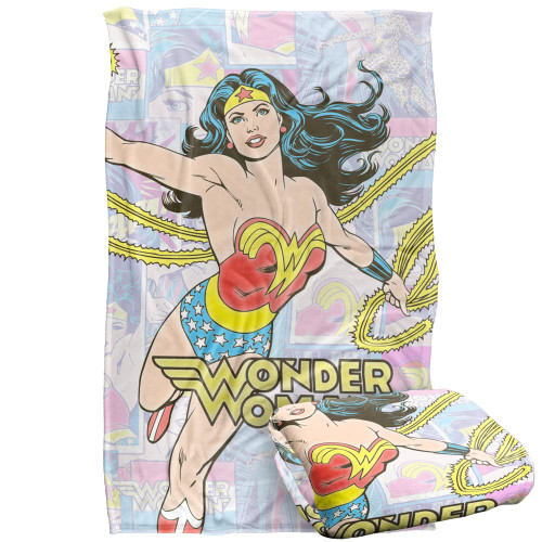 Wonder Woman Wonder Collage Silky Touch Super Soft Throw Blanket 36" x 58"