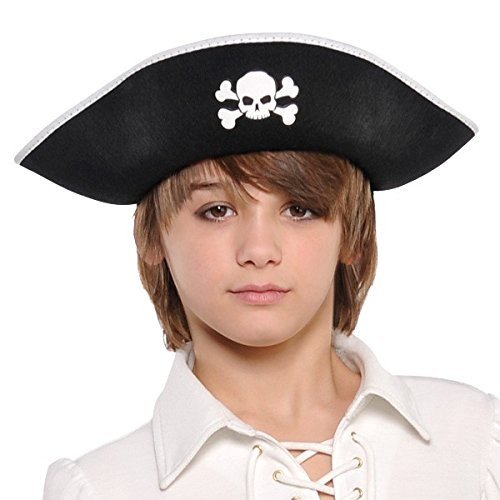 Black Tricorn Hat - Pirate Costume Accessory | Child