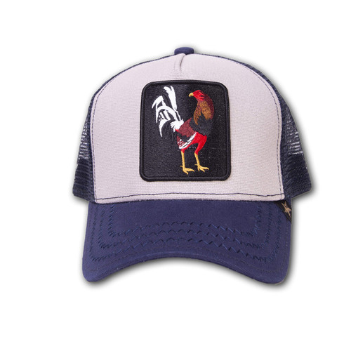 GOLD STAR HAT - Rooster Navy Trucker Cap one Size