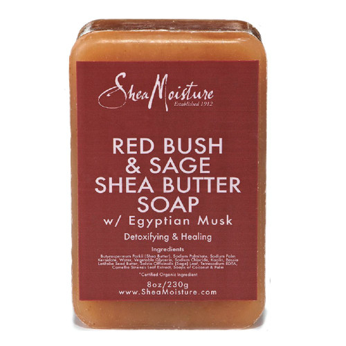 SheaMoisture Red Bush & Sage Shea Butter Soap, 8 Ounce