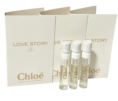 Chloe Love Story Sample Perfume WOMEN Spray 1.2 ml / 0.04 oz - set of 3