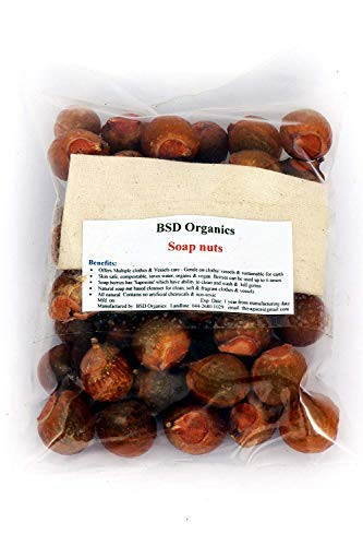 BSD Organics Soap Nuts (Reetha, Areetha, kunkudukaialu) free pouch - 1 Kilogram / 2.2 pound