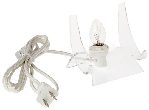 Plymor Clear Acrylic Lighted Double-Scoop Display Easel , 3.5" H x 3.875" W x 3.125" D (2 Pack)