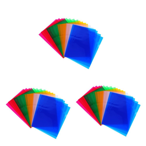 MAGICLULU 60 Pcs Color Folders Pocket Folders Paper Folders Colored File Folders Poly Jacket Sleeves Folders Pocket File Clear Sheer Jacket Transparent Document Folder File Holder Thicken A4