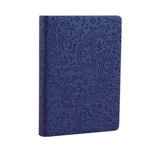 WDPP Journal Journal A7 Thickened Small Notebook Small Fresh and Cute Creative Mini Portable Notepad Soft Leather Thick Pocket Diary Everyday Practical Gifts (Color : Blue)