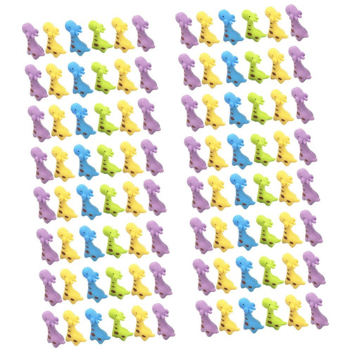 LALAFINA 96 Pcs Animal Eraser Mini Pencil erasers Painting erasers Cartoon erasers Kid Cartoon Eraser take Apart erasers Silicone Giraffe erasers Pets erasers Student Plastic Alpaca Model