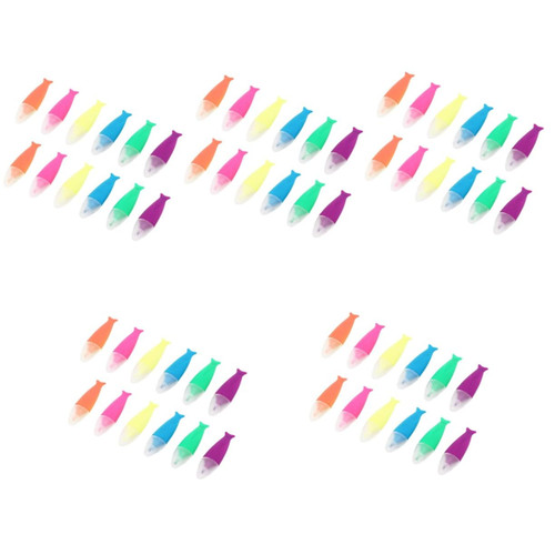 STOBOK 60 Pcs Highlighter Color Acrylic Paint Pens Graffiti Markers Chisel Tip Acrylic Paint Markers Paint Pens Paint Markers Acrylic Markers Fabric Markers Pretty Abs Office Set