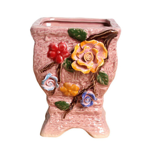 BESTOYARD Flowerpot Cactus Plant Pot Garden Flower Pots Porcelain Pots Flower Pot Planter Ceramic Hydroponic Pot Desk Topper Hanging Planter Plants Live Houseplants Mini Small Desk Ceramics
